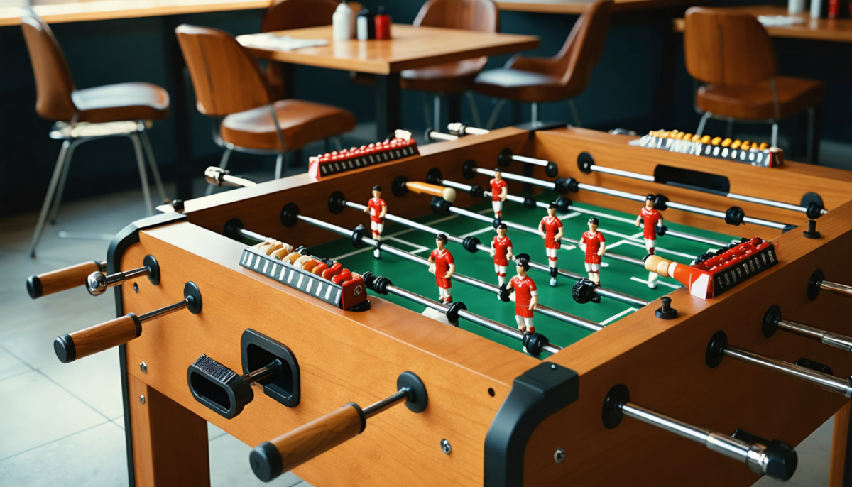 découvrez le baby-foot bonzini, véritable icône du football de table à la française, alliant tradition, qualité et convivialité pour des parties inoubliables.