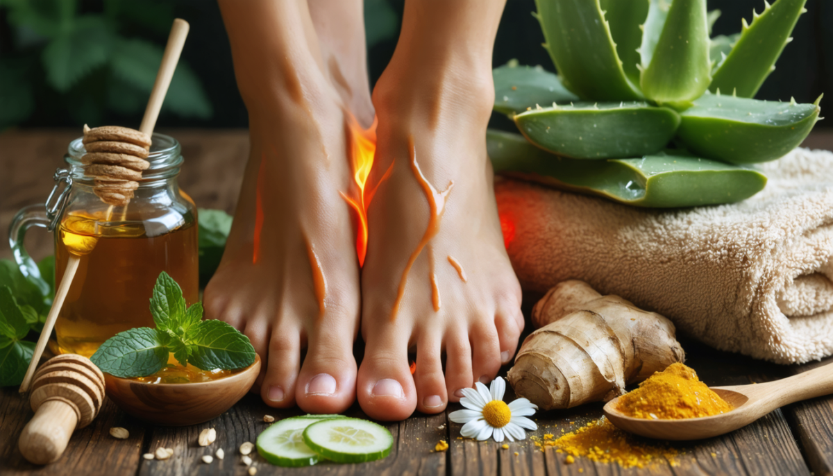 découvrez 7 remèdes de grand-mère efficaces pour soulager rapidement la sensation de brûlure au pied et retrouver confort et bien-être.
